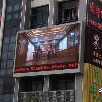 در فضای باز P6 با وضوح بالا LED صفحه نمایش فیلم دیواری صفحه نمایش 14 - 16 بیتی مقیاس خاکستری